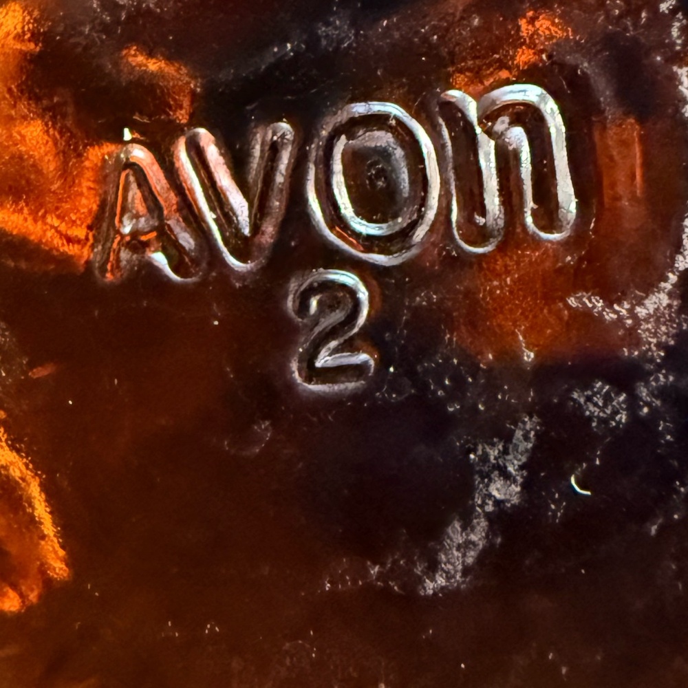 AVON Bucking Bronco and Cowboy Amber Bottle - Picture 14 of 16